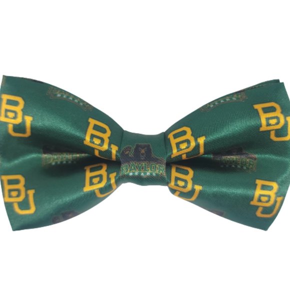 Baylor University bow tie, New! Mens! Baylor Bears Bow tie, Green Baylor Univers - Picture 1 of 1